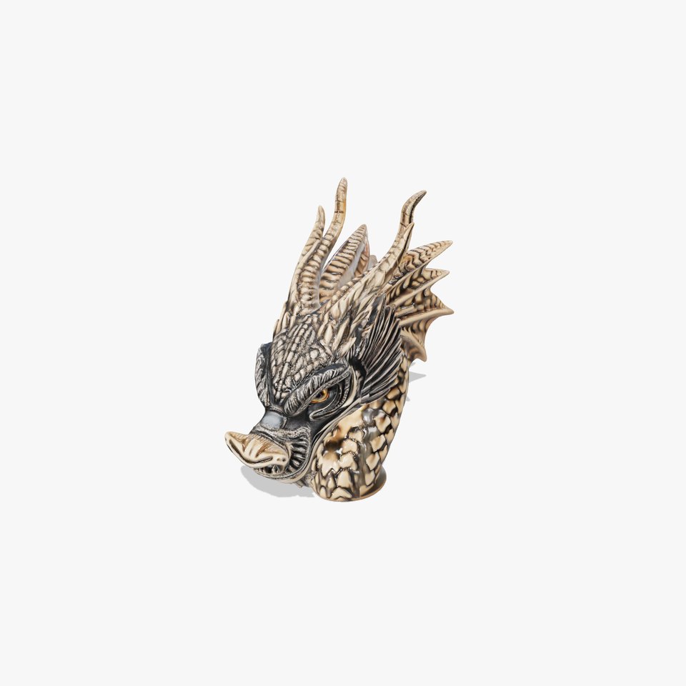 Bronze Dragon Head model pack